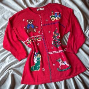 Vintage Red Christmas Sweater